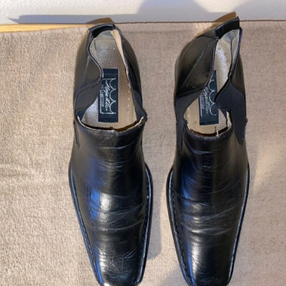 Black Leather Dress Chukka Boots